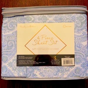 Set of 2 Queen sheets sets (each set 6 pieces)